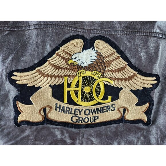 Harley Davidson Group TYPE A-2 Medium American Born Rare Leather Flight Jacket - Picture 3 of 13